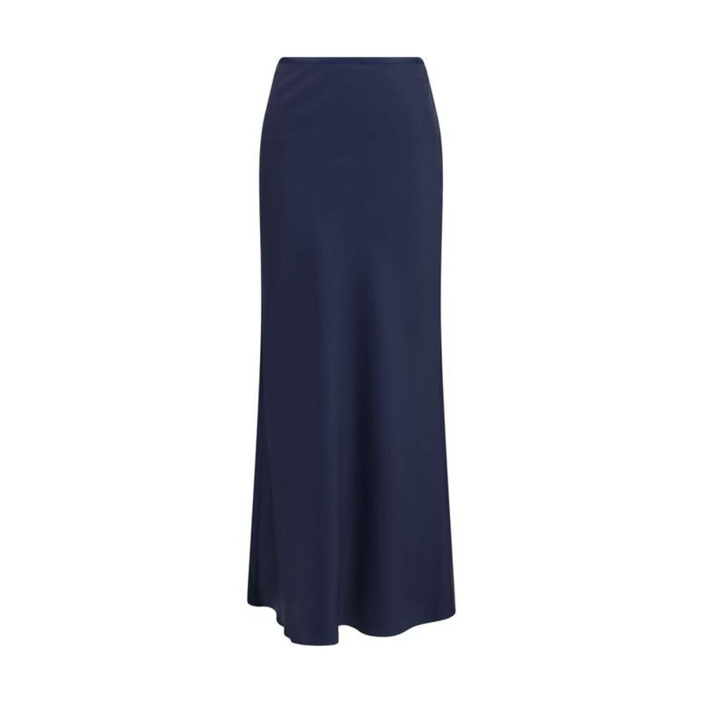 Loulou De Saison Blue Silk Long Women's Skirt